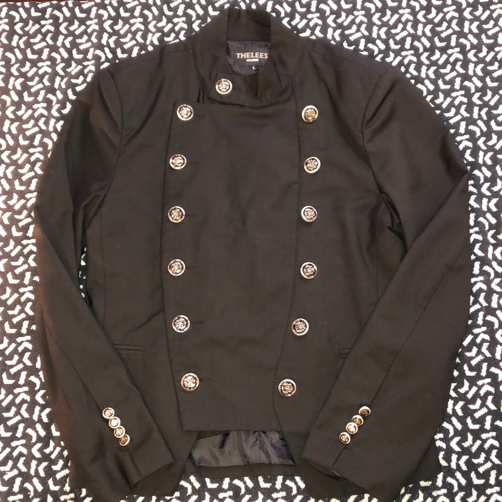SOLD | Thelees Holmes Black Button-Up Jacket